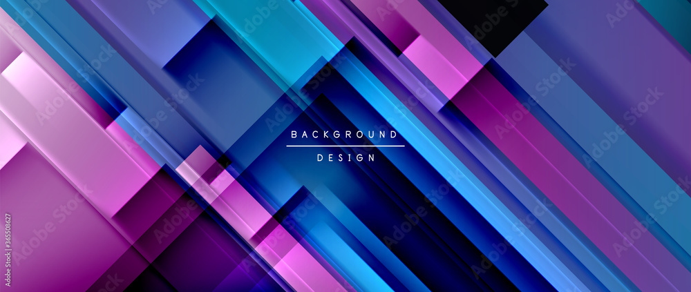Dynamic lines on fluid color gradient. Trendy geometric abstract background for your text, logo or graphics Dynamic lines on fluid color gradient. Trendy geometric abstract background for your text, logo or graphics
