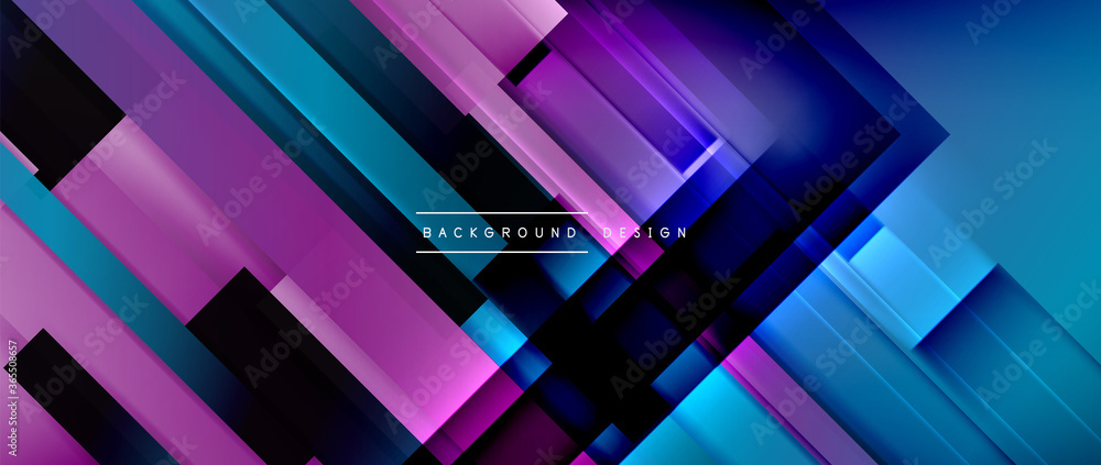 Dynamic lines on fluid color gradient. Trendy geometric abstract background for your text, logo or graphics Dynamic lines on fluid color gradient. Trendy geometric abstract background for your text, logo or graphics