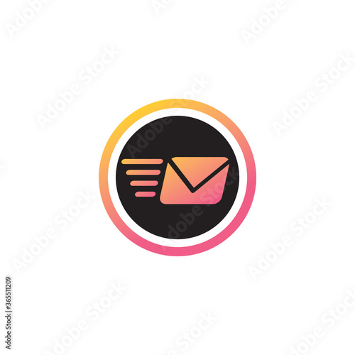 delivery process mail icon