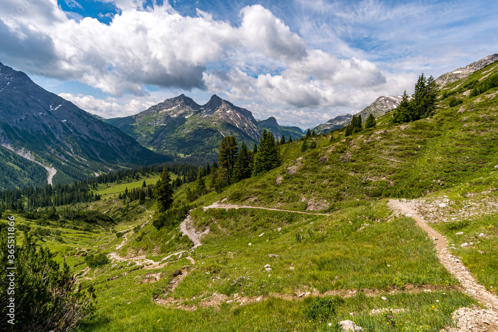 Fantastic hike in the Lechquellen Mountains in Vorarlberg Austria Fantastic hike in the Lechquellen Mountains in Vorarlberg Austria