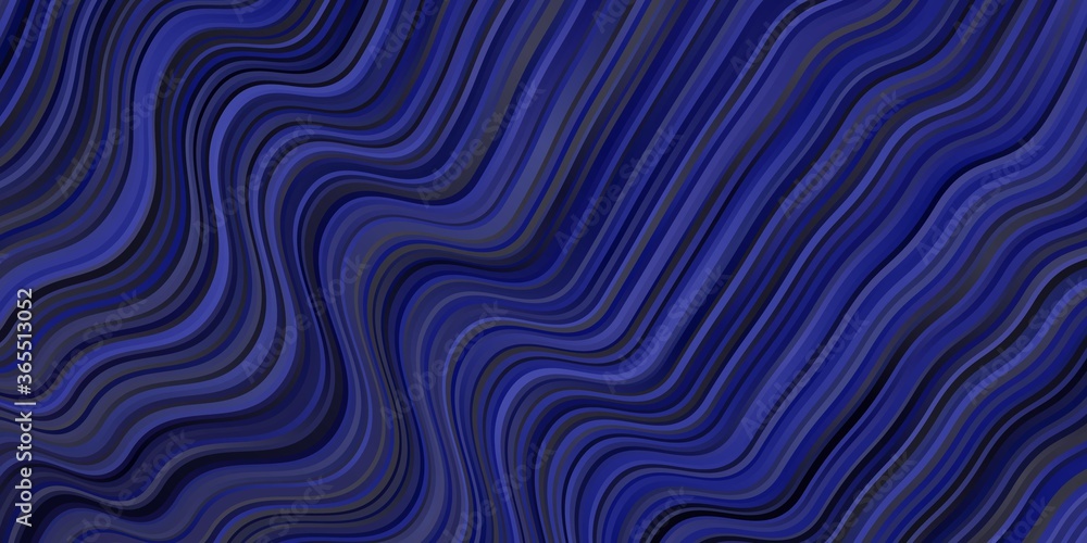 Dark BLUE vector background with wry lines.