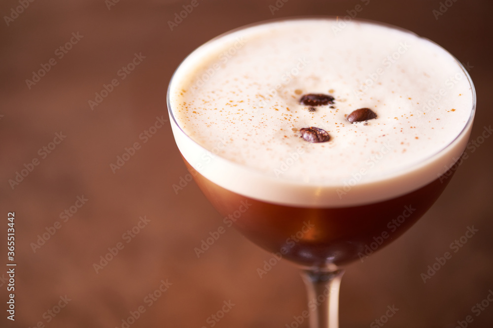 Espresso Martini Cocktail on Bar Espresso Martini Cocktail on Bar
