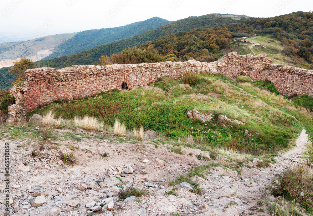 Siria Medieval Fortress in Arad County, Romania, Europe