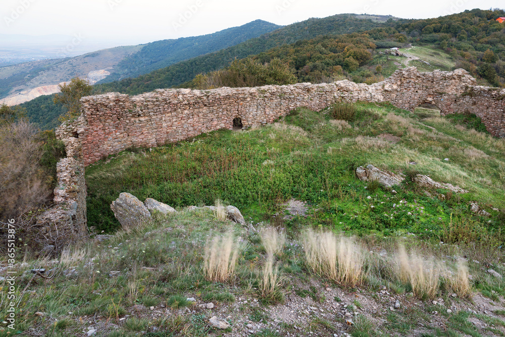 Siria Medieval Fortress in Arad County, Romania, Europe