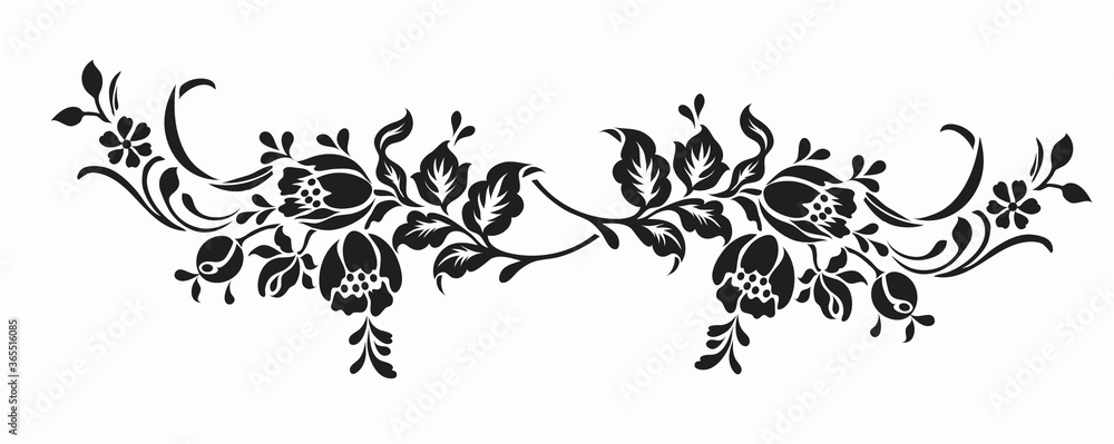 flower motif design element flower motif design element