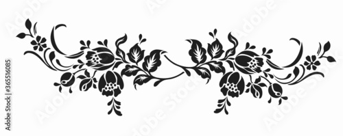 flower motif design element 