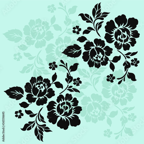 flower motif design element