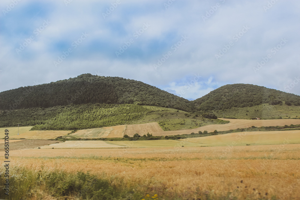 Obraz premium landscape with mountains and clouds