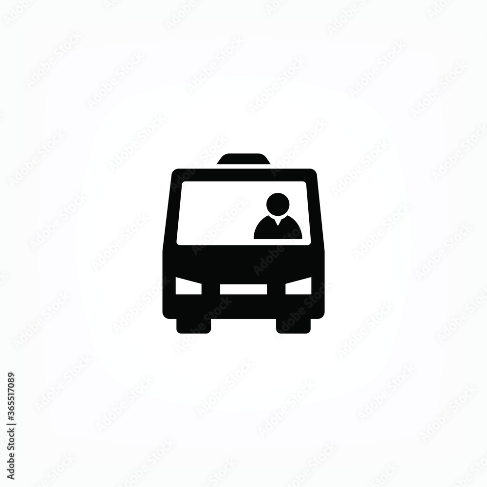 Fototapeta premium Bus vector icon , lorem ipsum Flat design