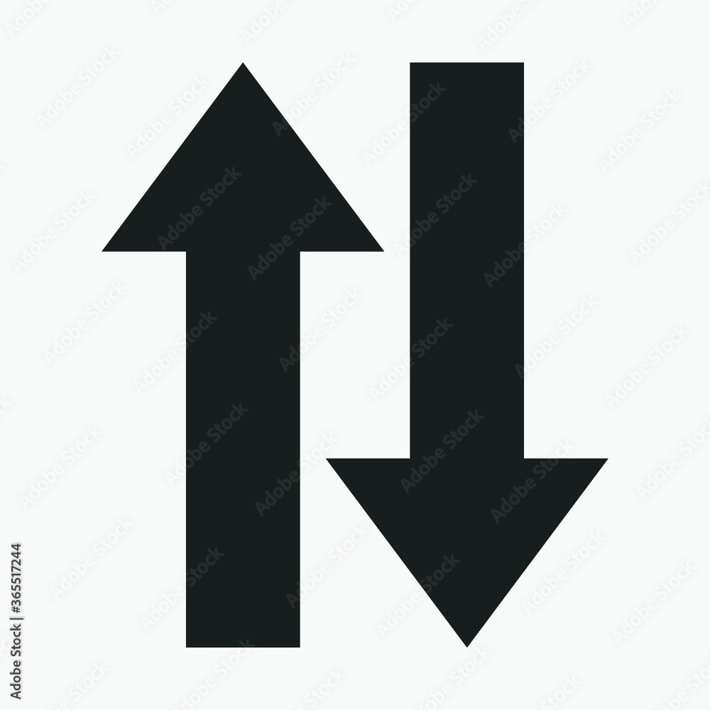 Black arrow icon vector Black arrow icon vector