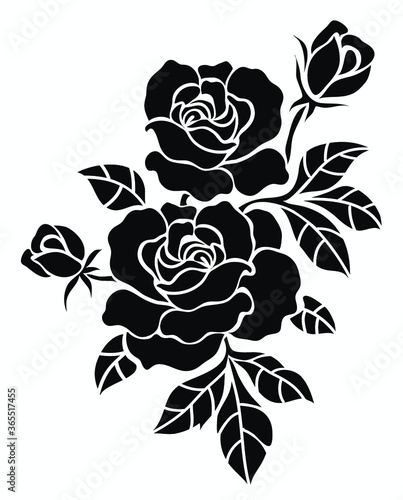 flower motif design element