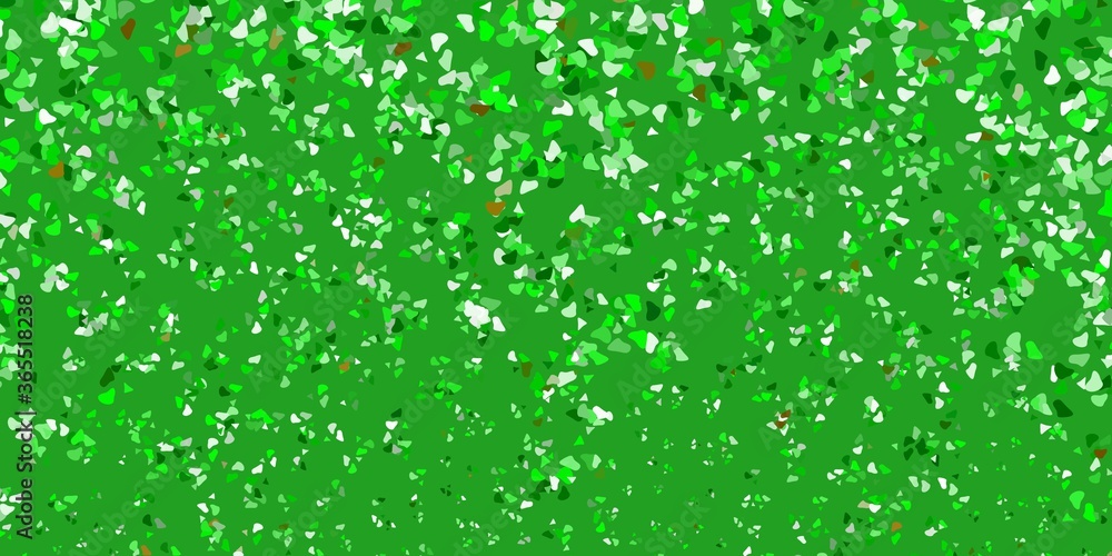 Light green, yellow vector backdrop with chaotic shapes. Light green, yellow vector backdrop with chaotic shapes.