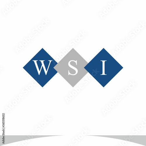 Free Download WSI Initial Logo Design Vector - GFXLoad