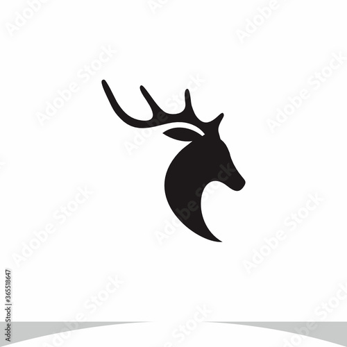 Deer Logo Design Vector Illustration