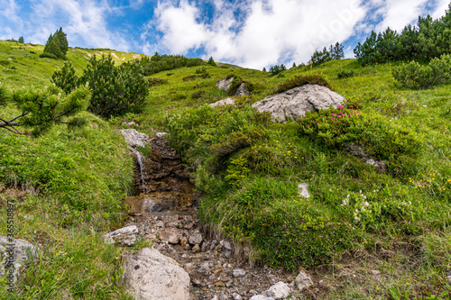 Fantastic hike in the Lechquellen Mountains in Vorarlberg Austria photo