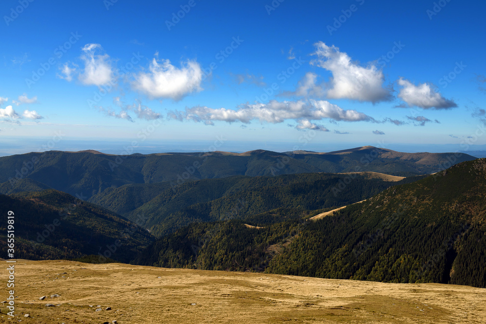 Beautiful mountain landscape of Parang Mountains in Romania