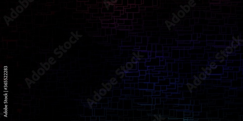 Dark Multicolor vector layout with lines, rectangles. Illustration with a set of gradient rectangles. Pattern for websites, landing pages.