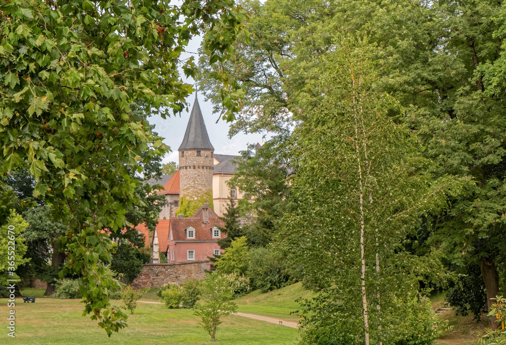 Bad Homburg, Germany - view of the castle tower.