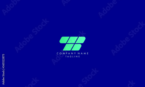 Alphabet TB B letter icon logo concept vector template