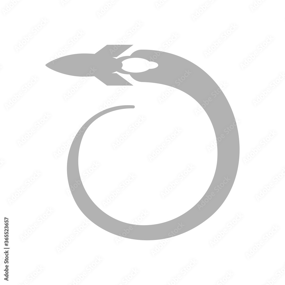 rocket flying in a spiral round pattern rocket flying in a spiral round pattern