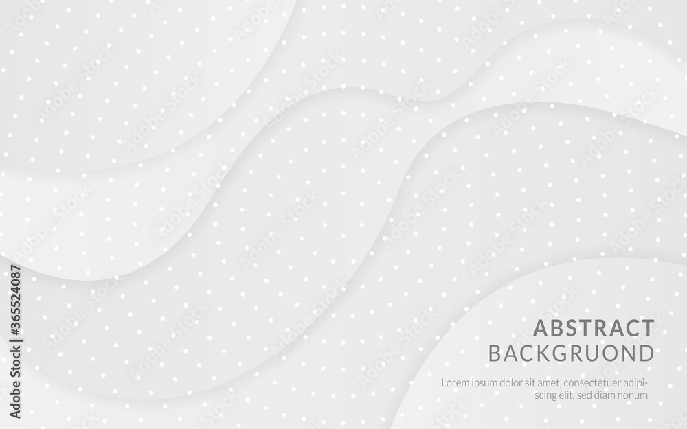 Abstract white and gray wavy gradient color curve background with dots Abstract white and gray wavy gradient color curve background with dots