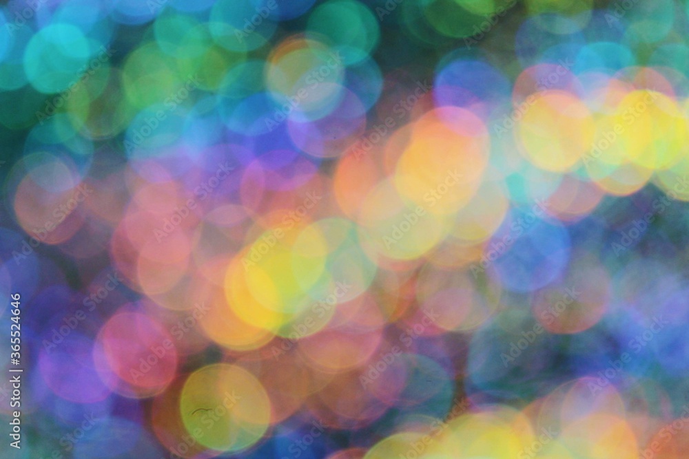 Rainbow holographic bokeh abstract background