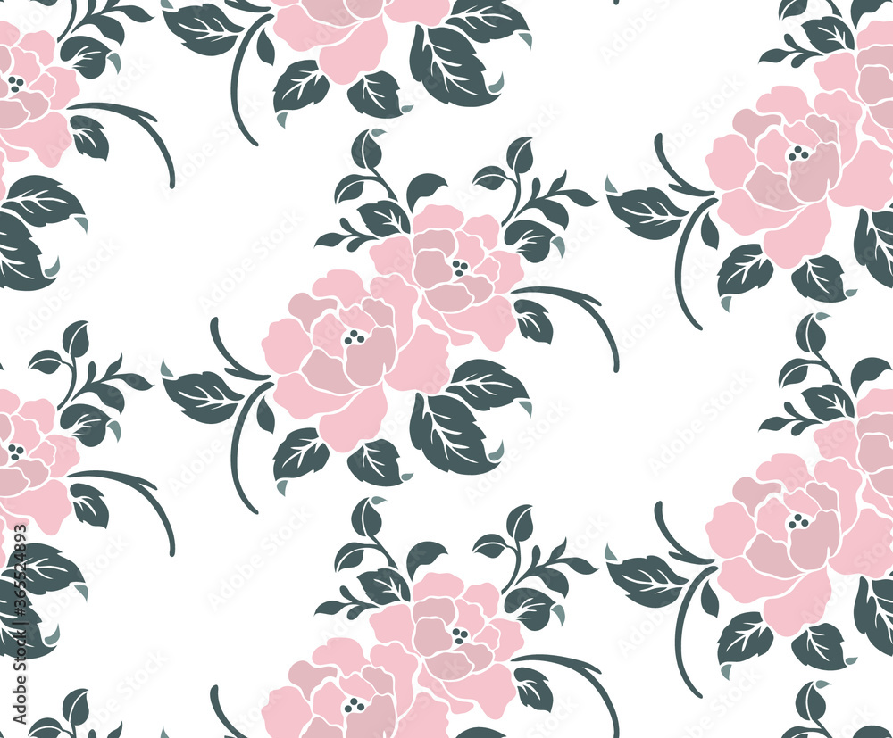 seamless floral background	