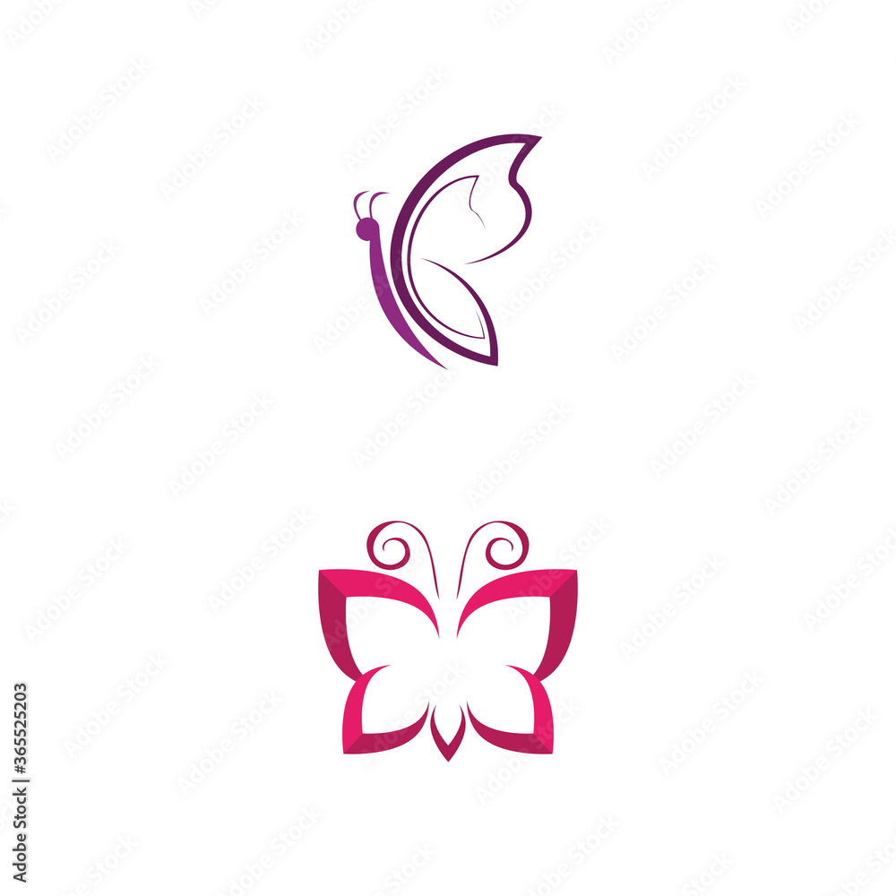 Fototapeta premium Beauty Butterfly icon design
