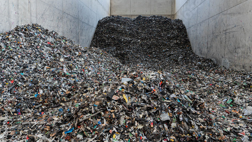 Plastic Waste before recycling of electronics photo