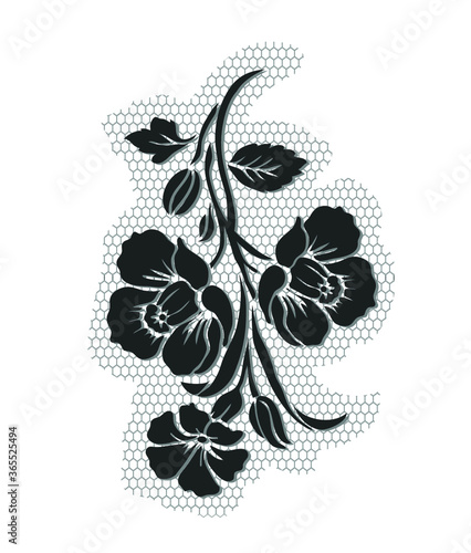 flower motif design element