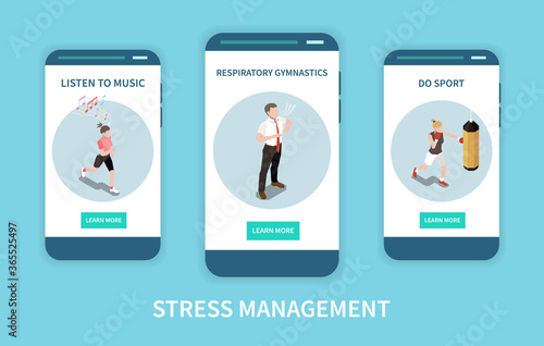 Stress Management Concept Set