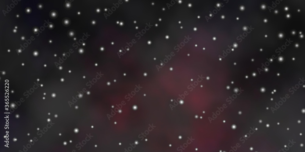 Dark Pink vector background with colorful stars. Colorful illustration in abstract style with gradient stars. Design for your business promotion.
