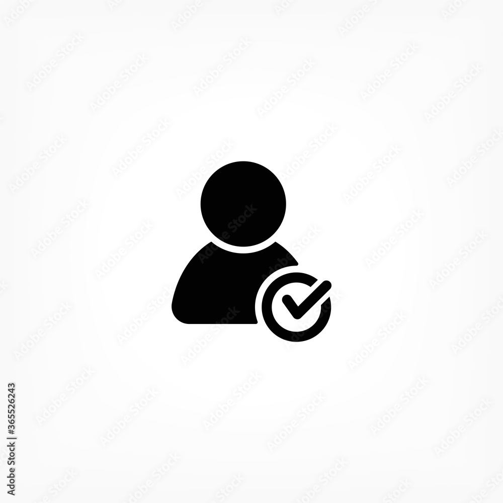 People tick vector icon , lorem ipsum Flat design People tick vector icon , lorem ipsum Flat design
