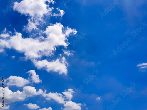 Beautiful abstract cloud and clear blue sky landscape nature, blue background