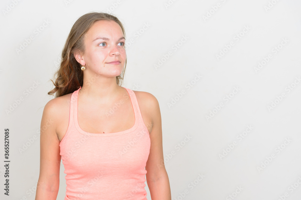 Portrait of young beautiful woman with blonde hair Portrait of young beautiful woman with blonde hair