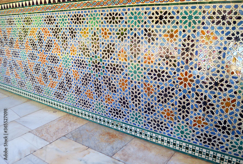 Azulejos del Alc  zar de Sevilla Espa  a
