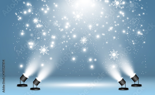 Snowfall. A lot of snow on a transparent background. Christmas winter background. Snowflakes falling from the sky.