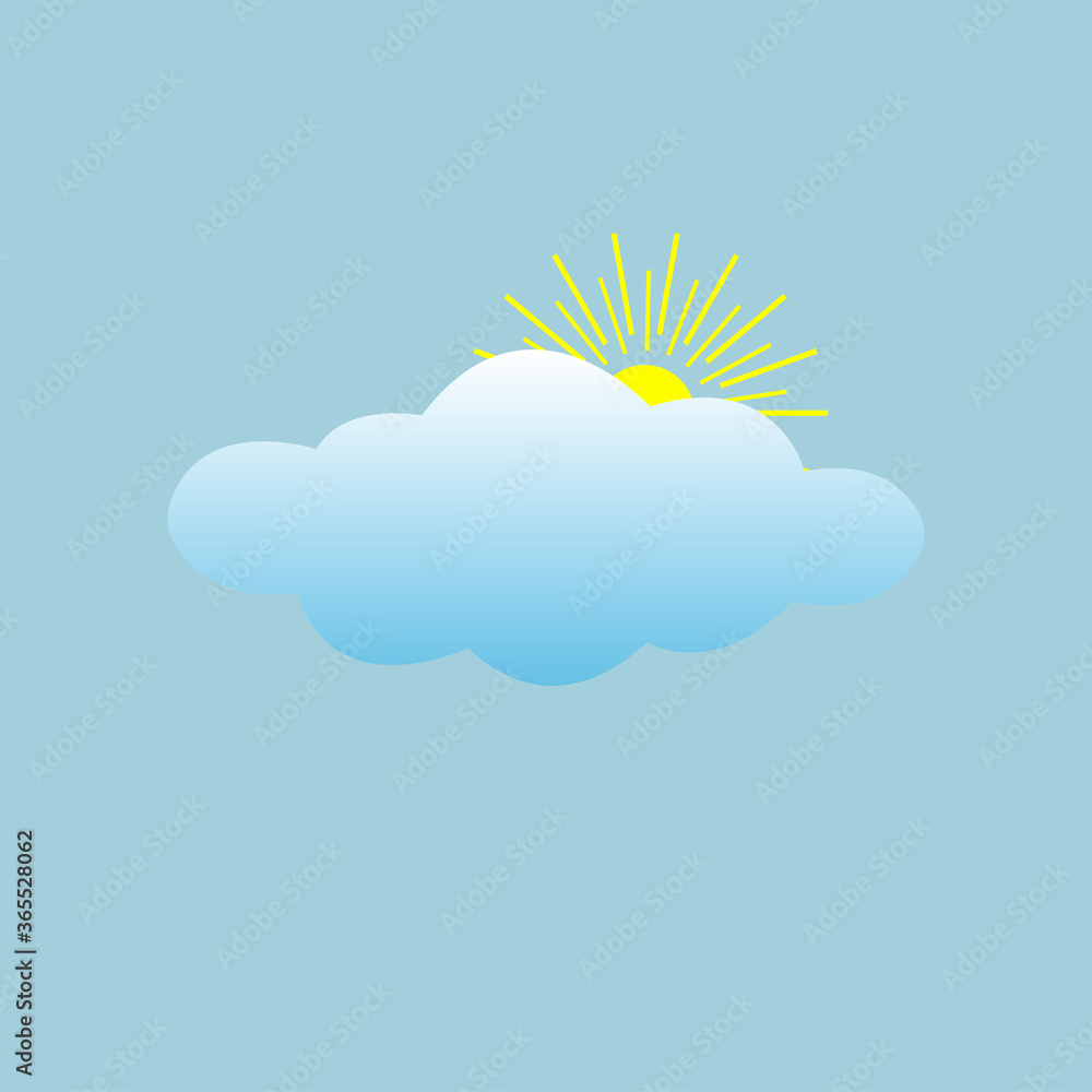 Weather icon symbol, modern color graphic isolated on blue background . Weather icon symbol, modern color graphic isolated on blue background .