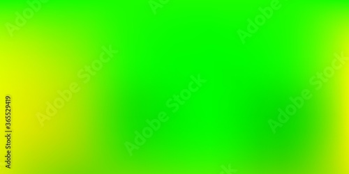 Light Green, Yellow vector abstract blur drawing.