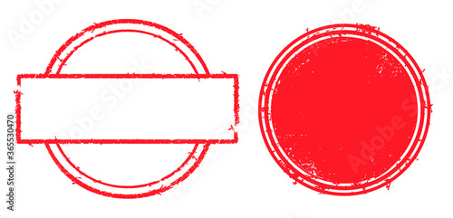 Grunge old red stamps