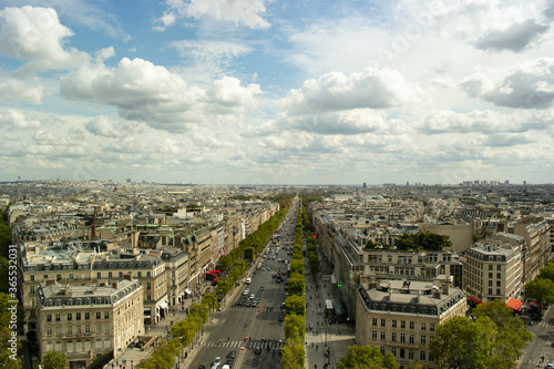 Paris roofs view