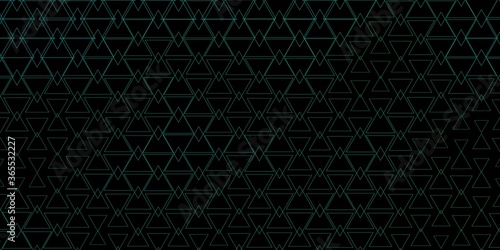 Dark Green vector template with crystals, triangles. Glitter abstract illustration with triangular shapes. Design for your promotions.