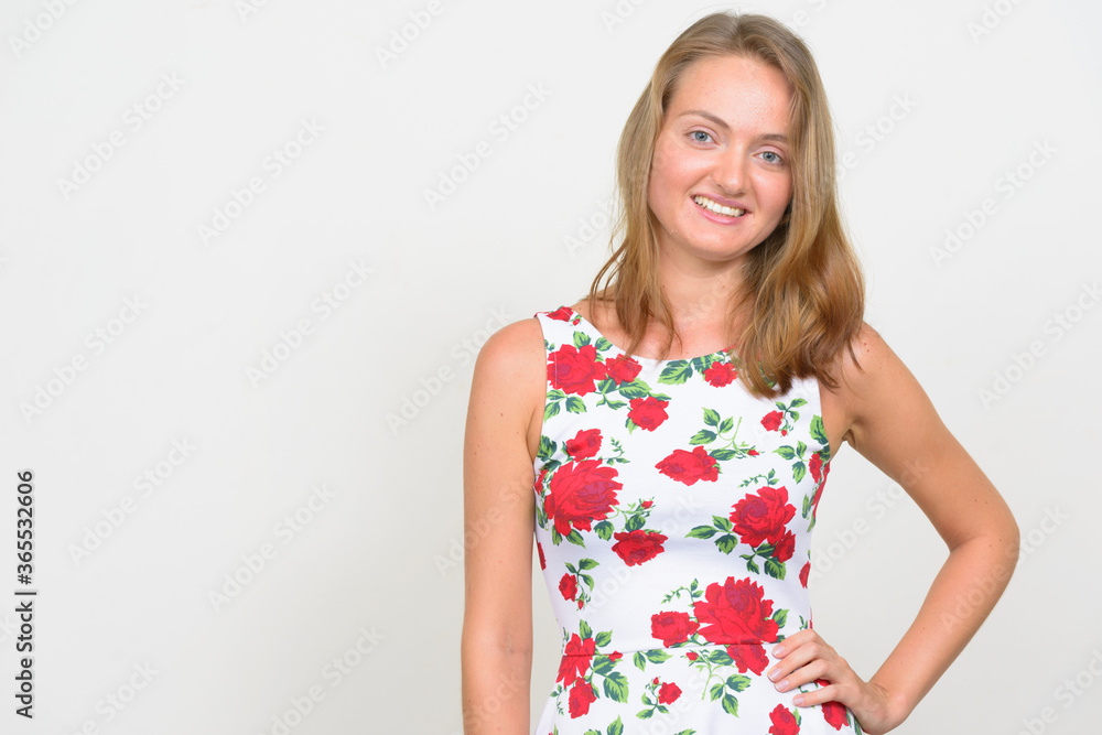 Portrait of young beautiful woman with blond hair Portrait of young beautiful woman with blond hair