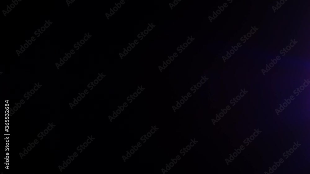 Short blue anamorphic lens flare strobing on the right side of frame Short blue anamorphic lens flare strobing on the right side of frame