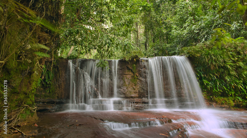 Waterfall in the forest; Lambir Hills