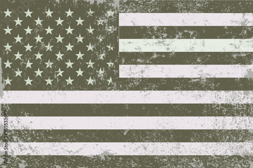 Old grunge american flag.