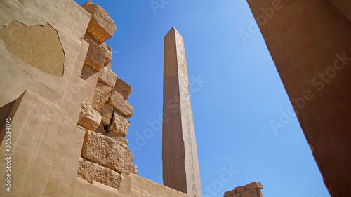 Luksor, Egipt, Karnak, Faraon, obelisk, monolit, starożytny