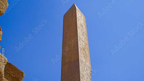 Luksor, Egipt, Karnak, Faraon, obelisk, monolit, starożytny