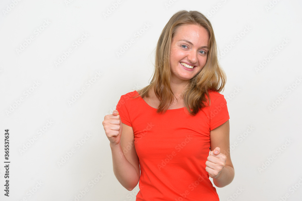 Portrait of young beautiful woman with blond hair Portrait of young beautiful woman with blond hair