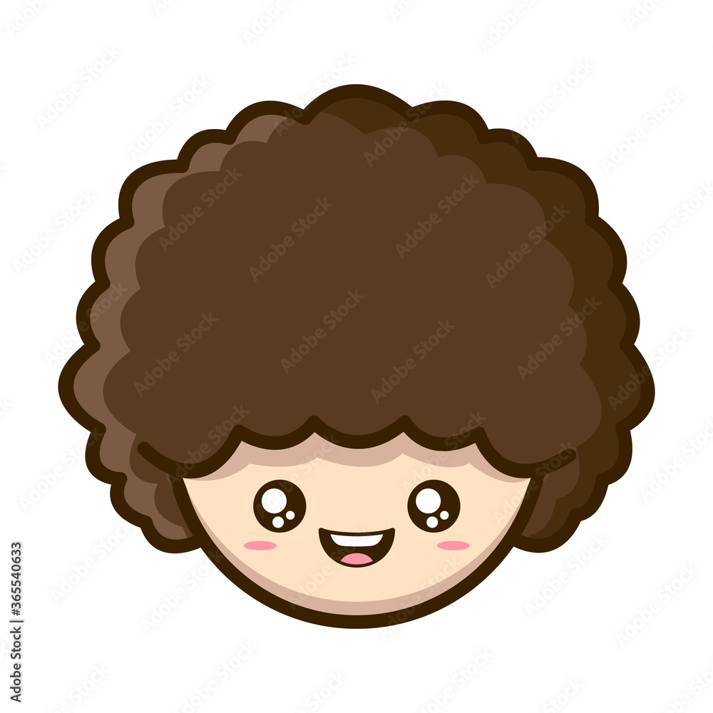 curly male mascot character curly male mascot character